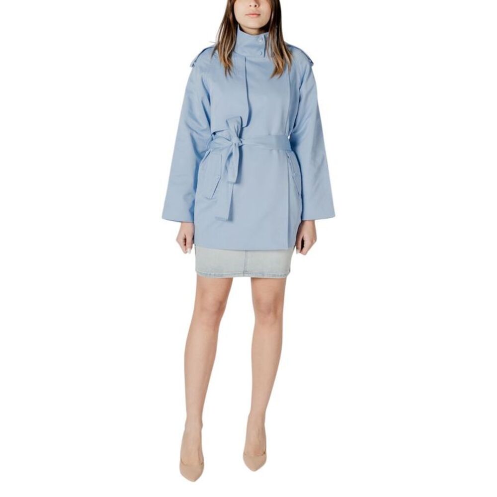 Morgan De Toi Blue Cotton Women's Parka